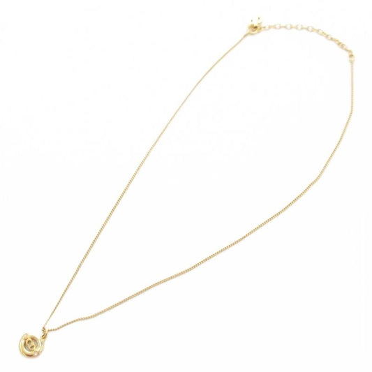 Christian DIOR Necklace Pendant CD Logo Gold Color AE - GY47