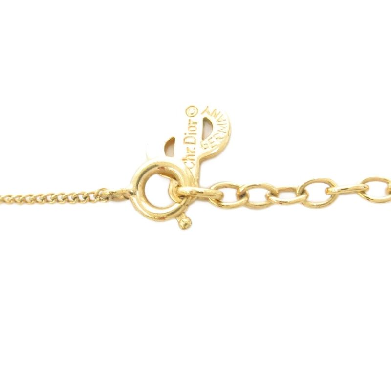 Christian DIOR Necklace Pendant CD Logo Gold Color AE - GY47