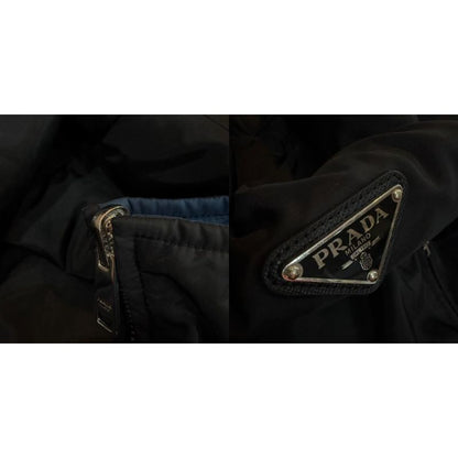 Prada 23AW Triangle Plate Triangle Logo Blouson Jacket Cotton Reversible 52