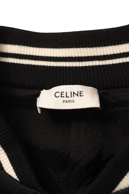 Celine 2y04h121o Triomphe Embroidered Track Jacket Blouson Men's XS