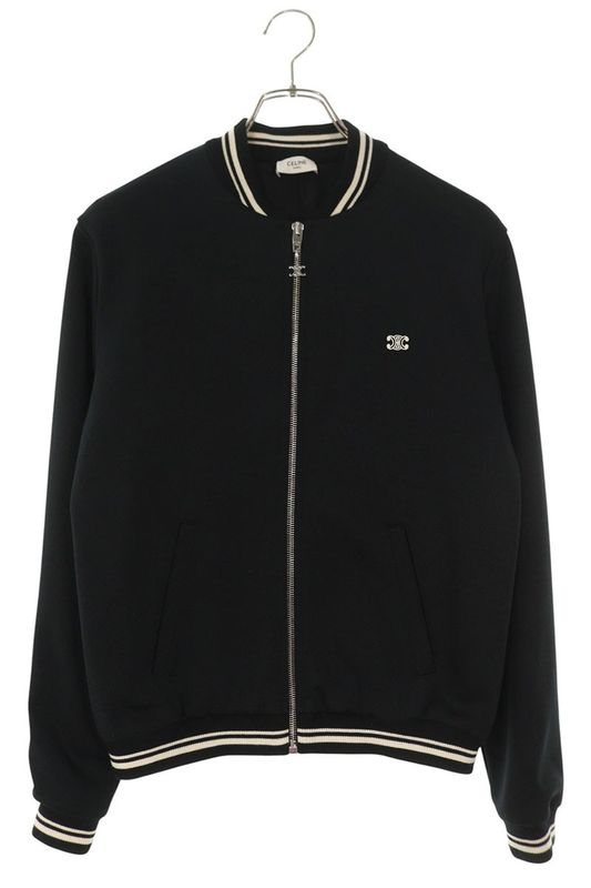 Celine 2y04h121o Triomphe Embroidered Track Jacket Blouson Men's XS