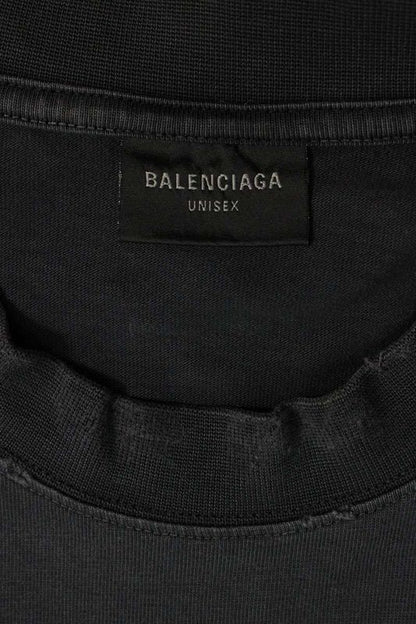 Balenciaga 764235 Tqvr9 Vintage Finish Statue Of Liberty Print T-shirt Men's XS