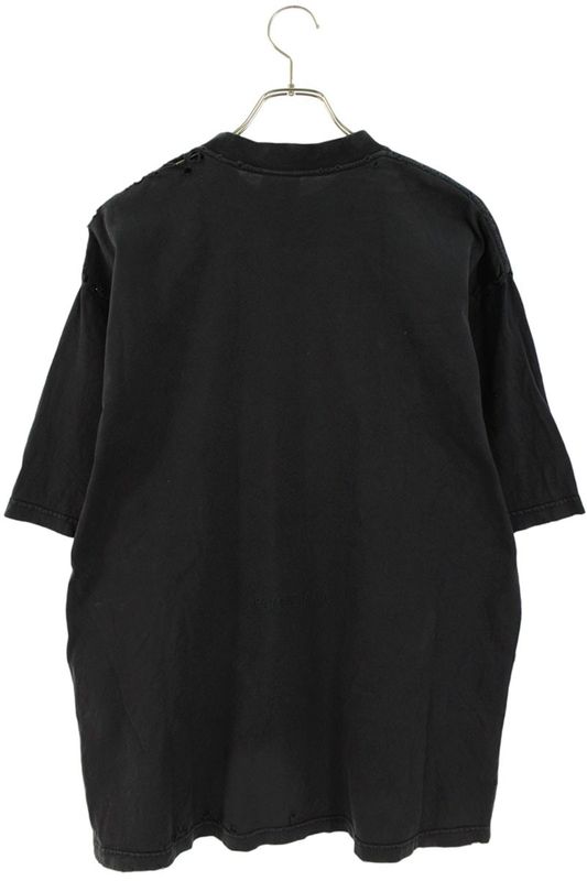 Balenciaga 764235 Tqvr9 Vintage Finish Statue Of Liberty Print T-shirt Men's XS