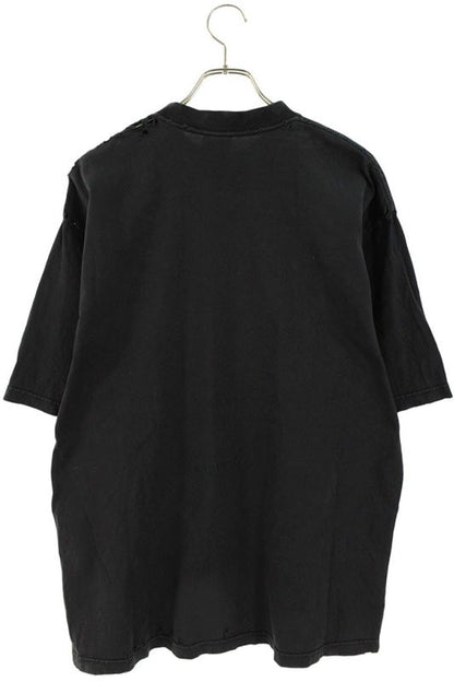 Balenciaga 764235 Tqvr9 Vintage Finish Statue Of Liberty Print T-shirt Men's XS