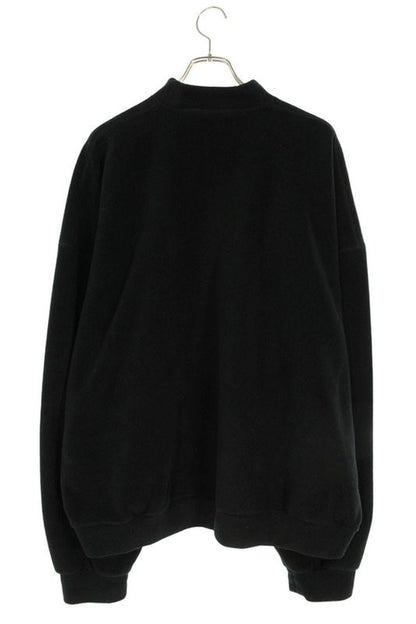 Balenciaga 23AW 697975 Tpvk5 Logo Embroidery Mock Neck Fleece Sweatshirt Men's