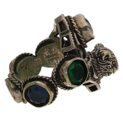 Gucci Taiga - Head Silver Ring Men's 17.5