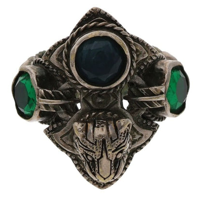 Gucci Taiga - Head Silver Ring Men's 17.5