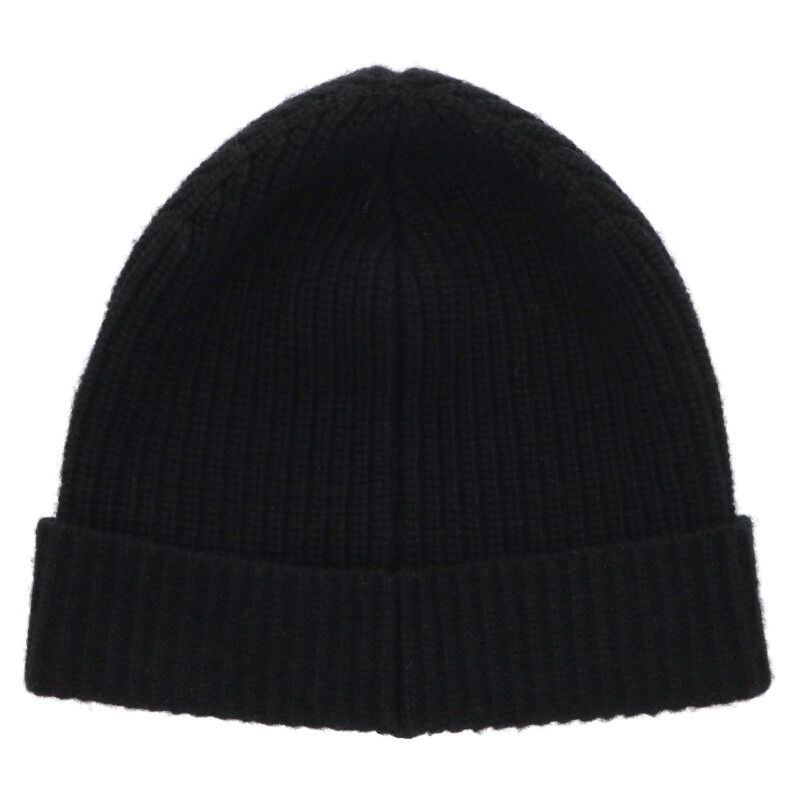 Celine 2a25r535q Logo Patch Knit Hat Men's TU