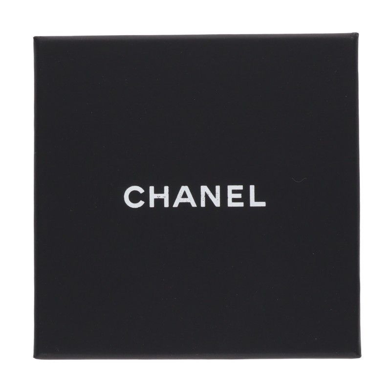 Chanel Coco Mark Rhinestone BOY Plate Earring Ladies