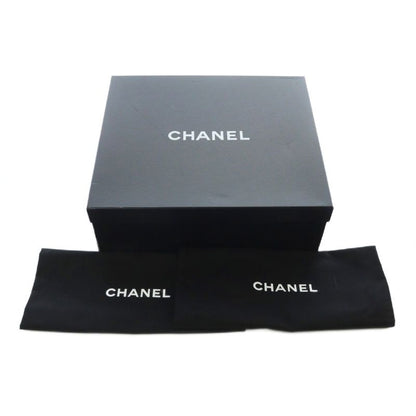 Chanel 13A Mouton Boots 37.5 24.5cm (9.65in) Black Beige Quilted G27813 RI - OS