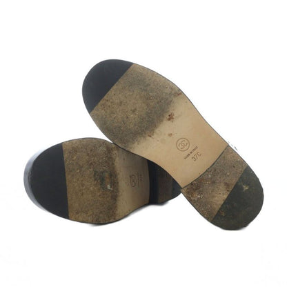 Chanel 15B Coco Mark Lace Up Short Boots 37 24cm (9.45in) Black G31104 RI - OS