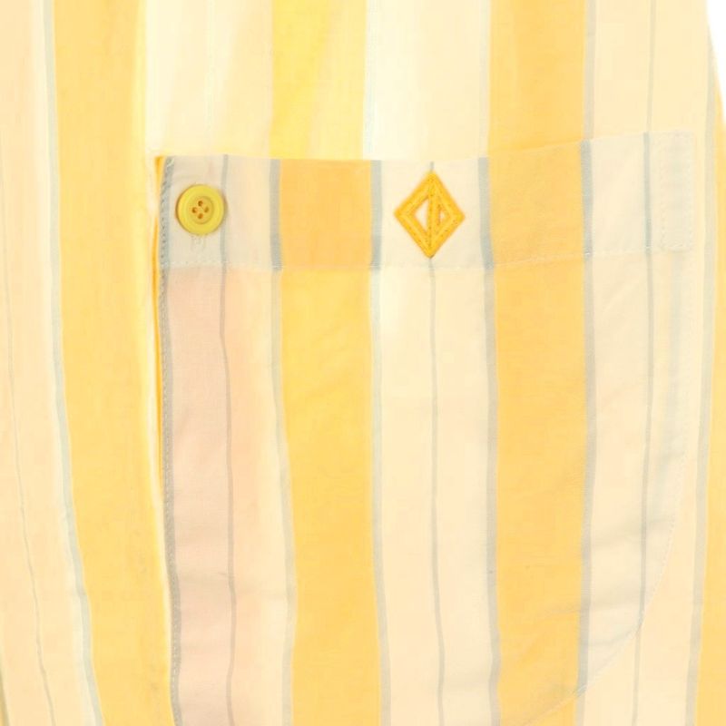 Christian DIOR Sports Striped Seventh Sleeve Shirt S Yellow HK - OS