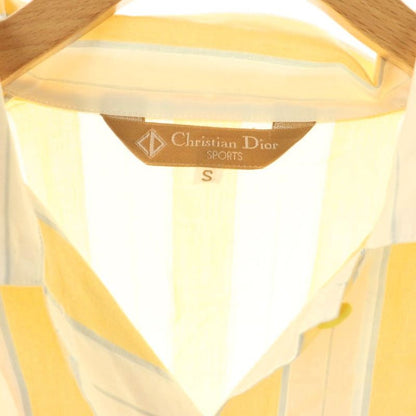 Christian DIOR Sports Striped Seventh Sleeve Shirt S Yellow HK - OS