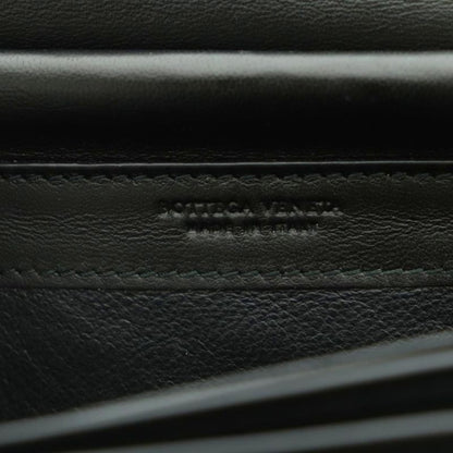 Bottega Veneta Intrecciato Chain Wallet Long Wallet Fold Change Leather Braided