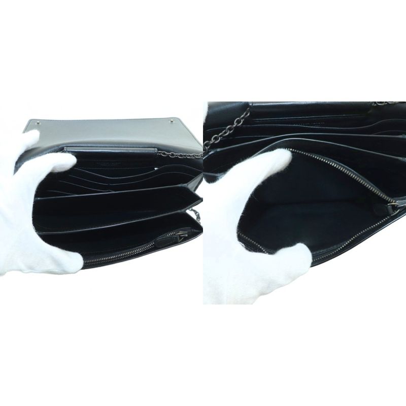 Bottega Veneta Intrecciato Chain Wallet Long Wallet Fold Change Leather Braided