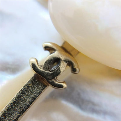 Chanel Camellia Coco Mark 01a Brooch Shell G