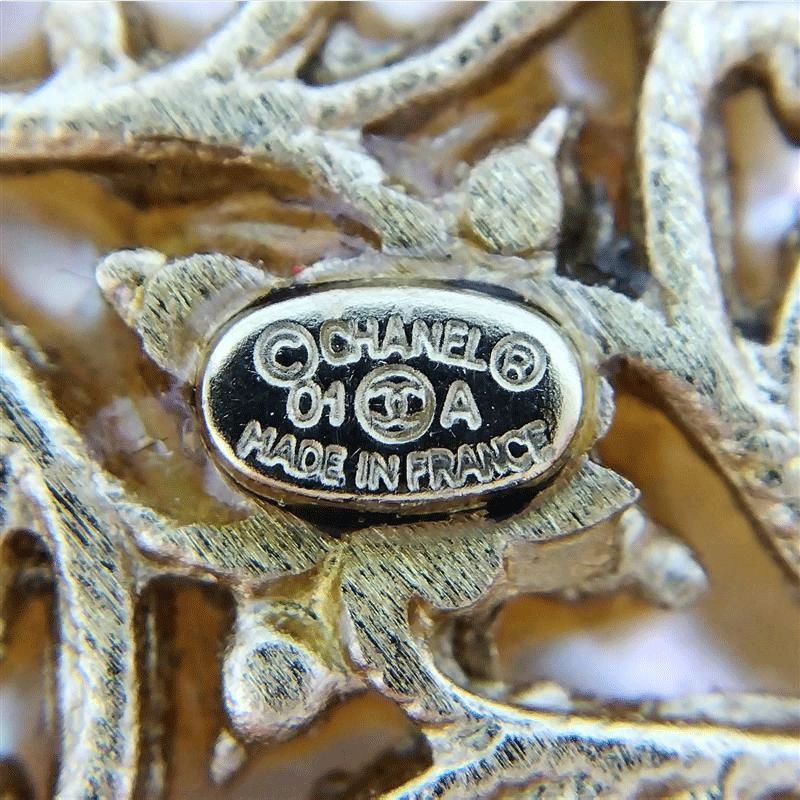 Chanel Camellia Coco Mark 01a Brooch Shell G