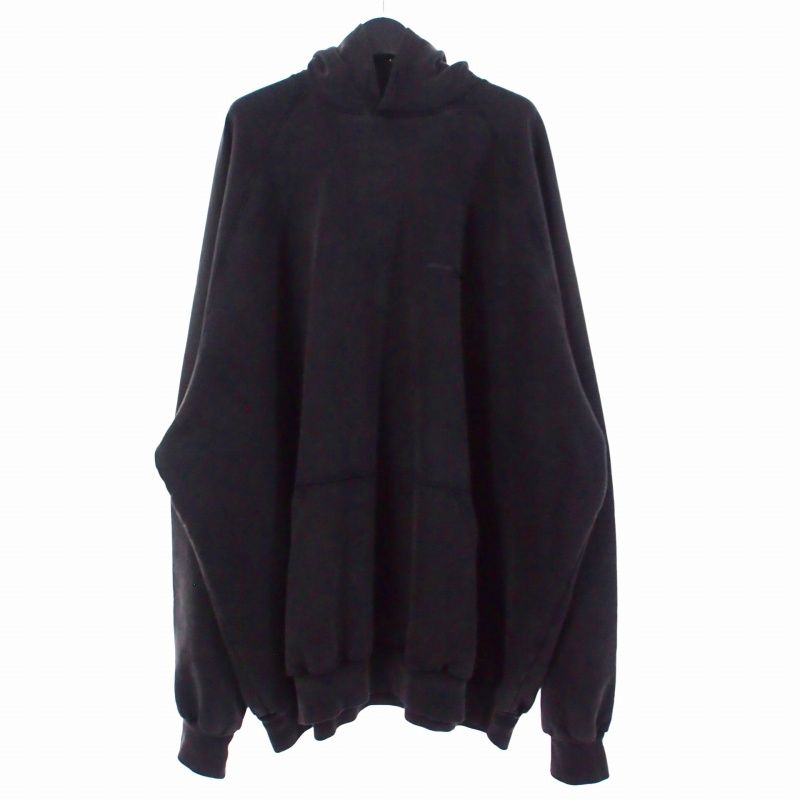 Balenciaga 22AW Taped Logo Hoodie Pullover 4 Grey Ca00985-ca63081