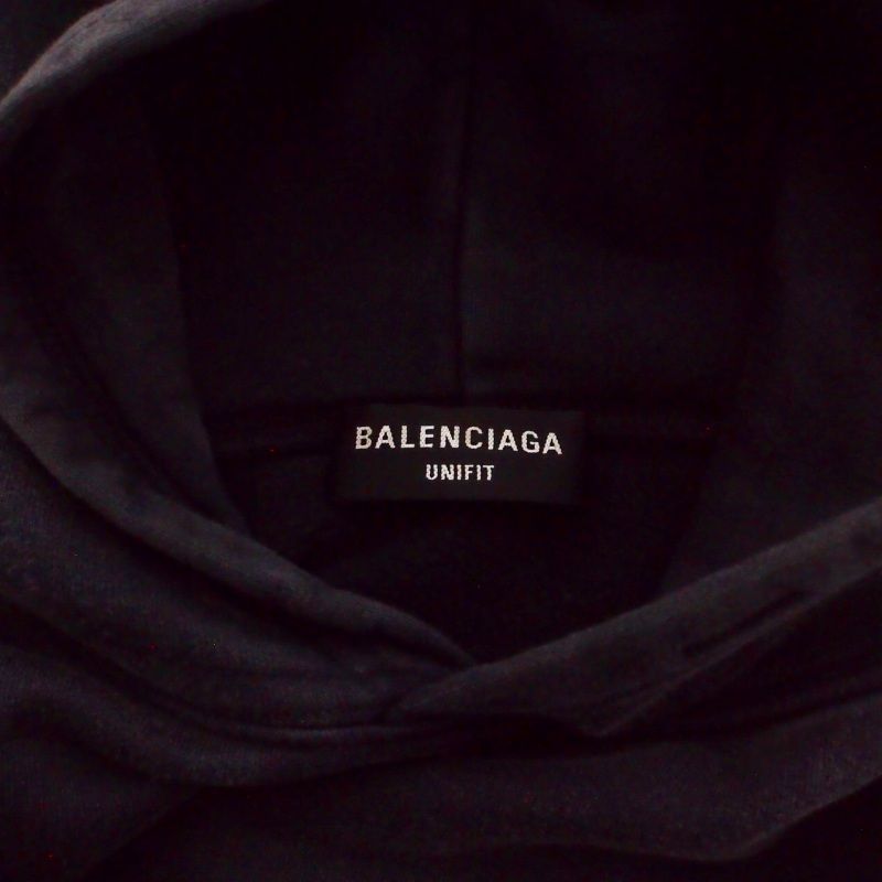 Balenciaga 22AW Taped Logo Hoodie Pullover 4 Grey Ca00985-ca63081