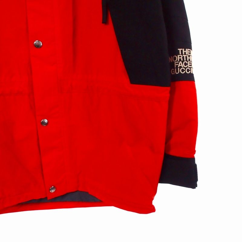 Gucci × THE North FACE Mountain Parka Jacket S Orange Black