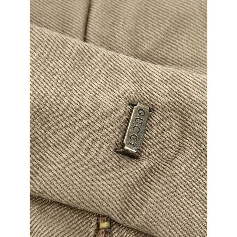 Gucci 465518 17 Year Beige Sideline Tapered Pants 48