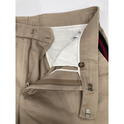 Gucci 465518 17 Year Beige Sideline Tapered Pants 48