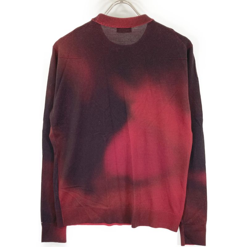 Dior Homme Dior Homme 833m611kt034 Red Gradient Knit Sweater S
