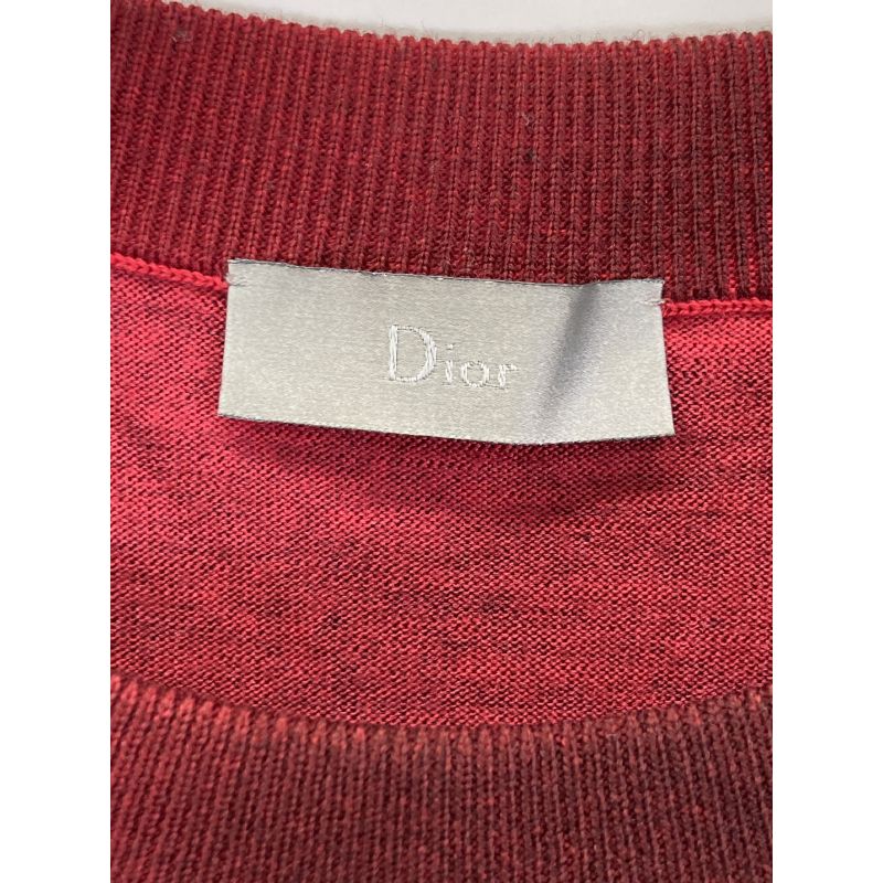 Dior Homme Dior Homme 833m611kt034 Red Gradient Knit Sweater S