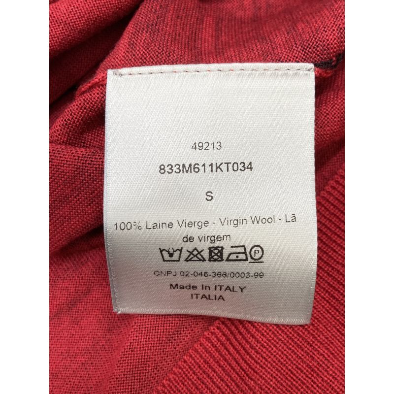 Dior Homme Dior Homme 833m611kt034 Red Gradient Knit Sweater S
