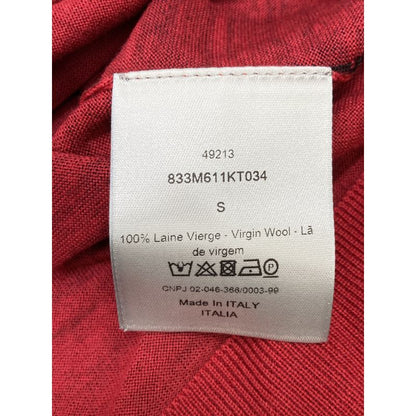 Dior Homme Dior Homme 833m611kt034 Red Gradient Knit Sweater S