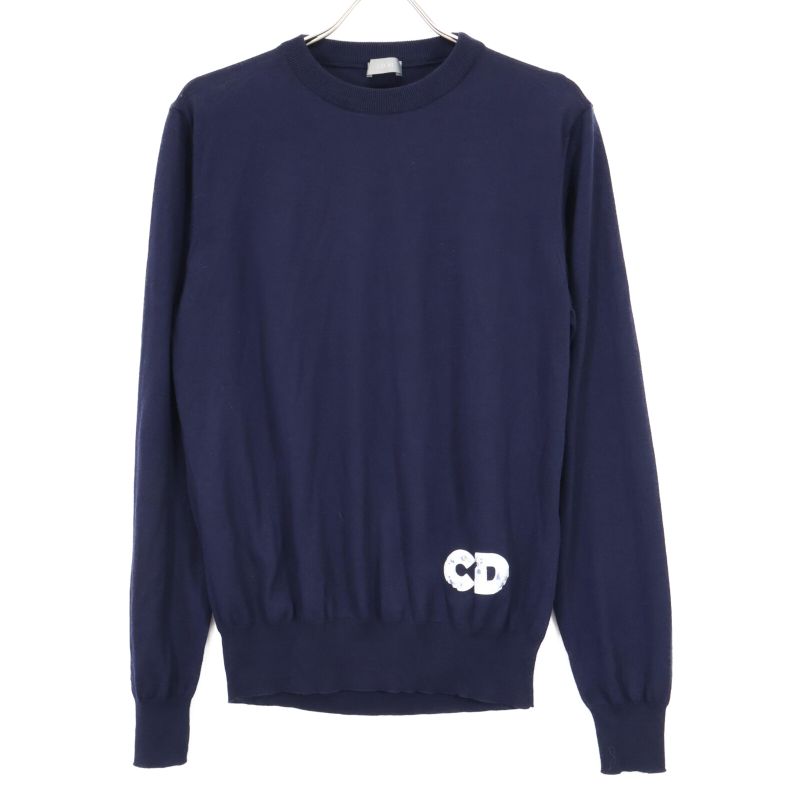 Dior Homme Dior Homme 023m671at845 X Daniel Arsham Logo Print Knit Sweater S