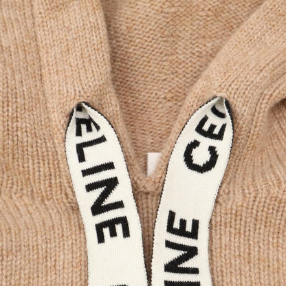 Celine 2a20z402p Wool and Camel Hooded Knit Hoodie M