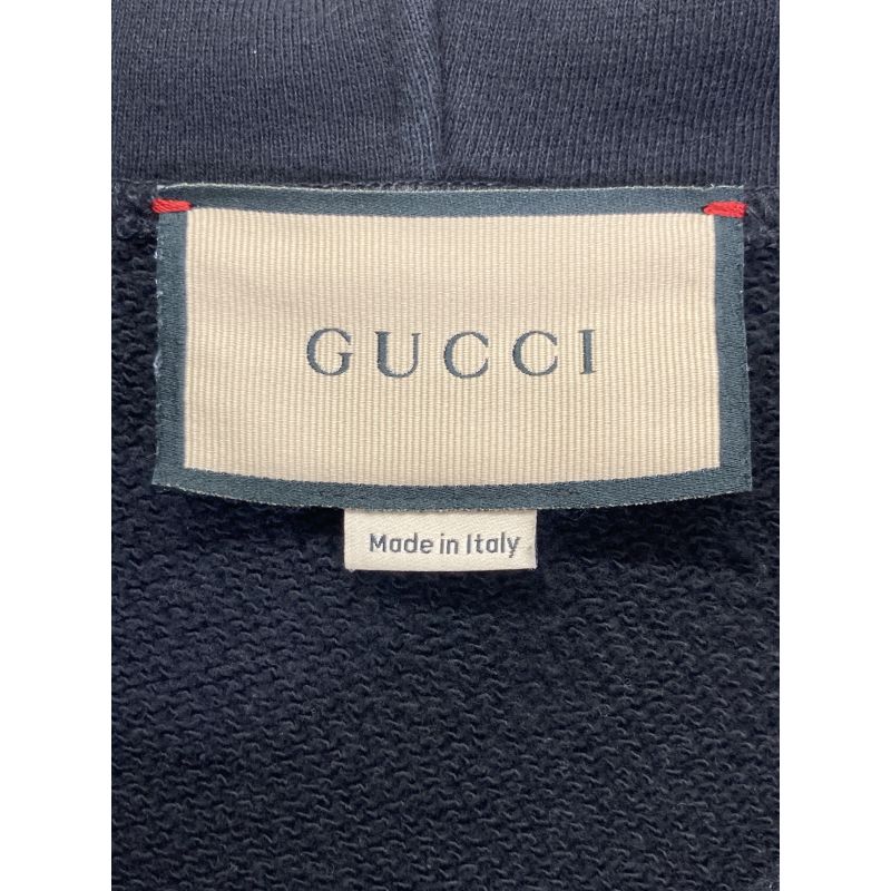 Gucci 475374 Black Interlocking G Hooded Sweatshirt M