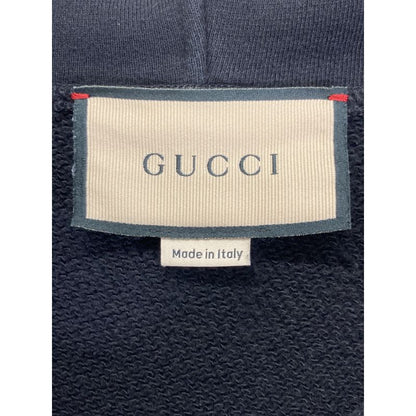 Gucci 475374 Black Interlocking G Hooded Sweatshirt M