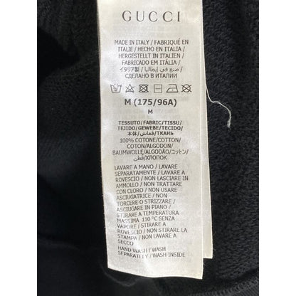 Gucci 475374 Black Interlocking G Hooded Sweatshirt M