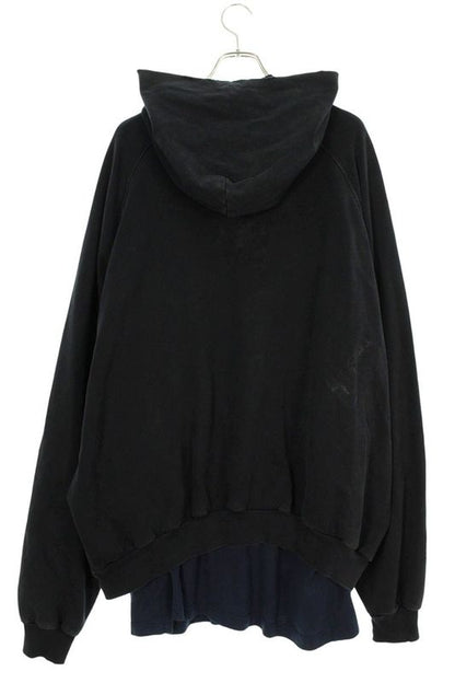 Balenciaga 22AW 720406 Tnvb4 Be Differren Embroidery Layered Hoodie Men 2