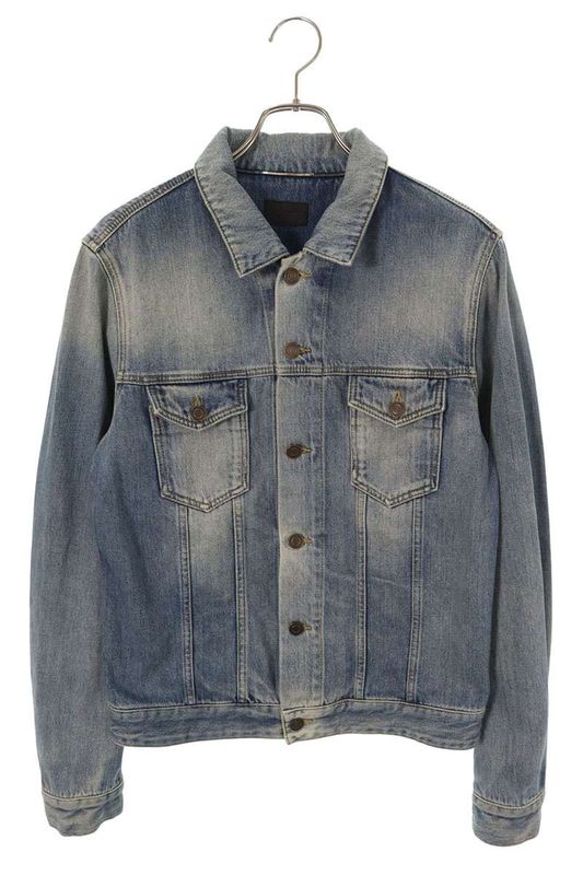Saint Laurent Paris 344786 Ym26r Cotton Denim Jacket Men's M