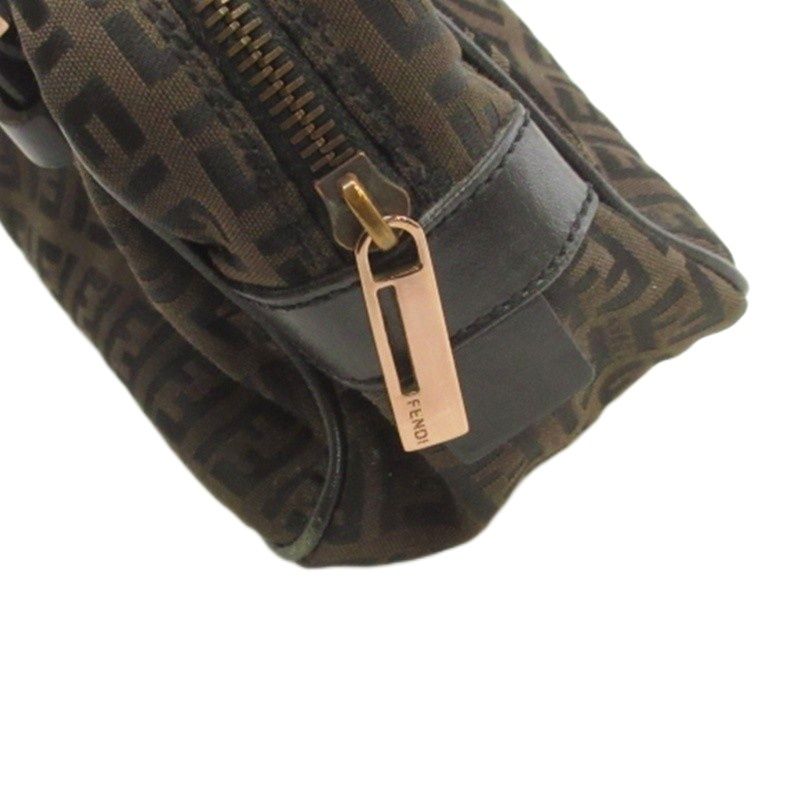 Fendi Zucca Pattern Mini Handbag Shoulder Bag Brownish