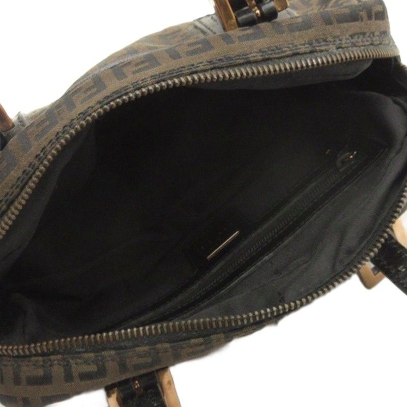 Fendi Zucca Pattern Mini Handbag Shoulder Bag Brownish