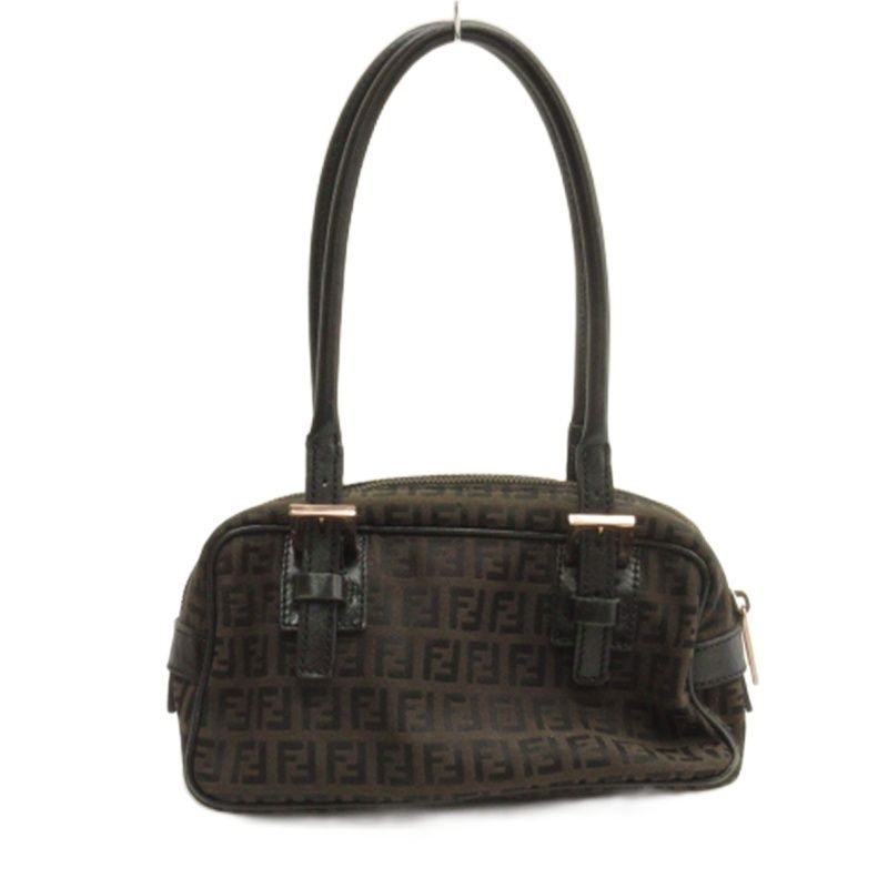 Fendi Zucca Pattern Mini Handbag Shoulder Bag Brownish