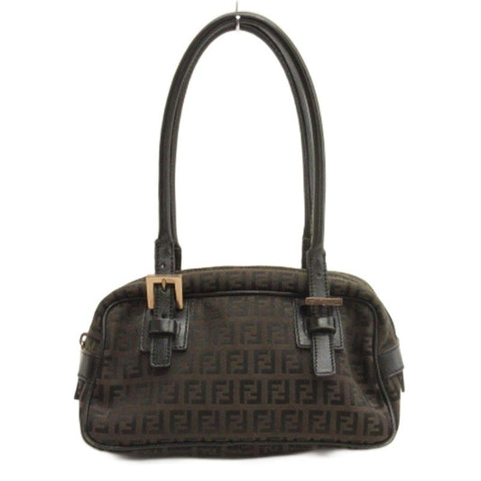 Fendi Zucca Pattern Mini Handbag Shoulder Bag Brownish