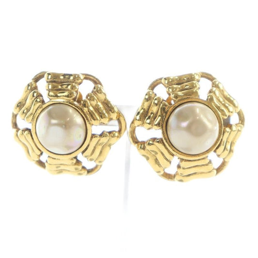 Chanel Earrings Accessories Clip-on Binaural Logo Pearl Gold Color - GY18 MQ -