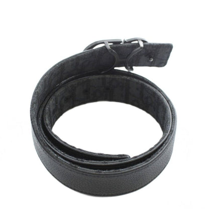 Christian DIOR Micro Oblique Trotter Belt Leather Canvas CD Buckle Total 95 38