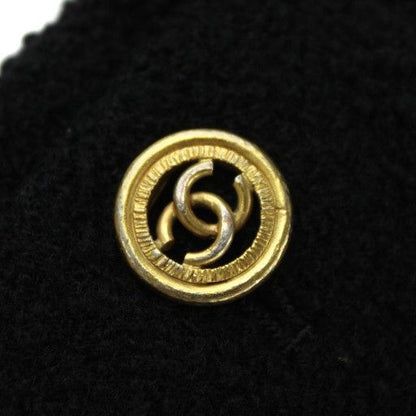 Chanel Tailored Jacket Bleather Single 4B Middle Fully Lined Side Vents Coco