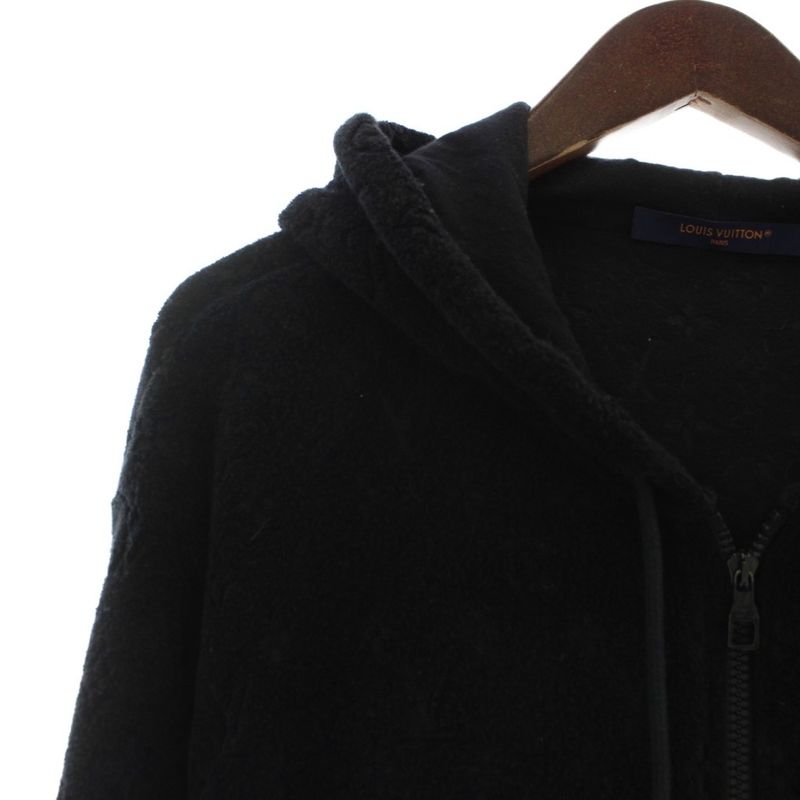 Louis Vuitton 24SS Monogram French Terry Zip Hoodie Sweatshirt Long Sleeves