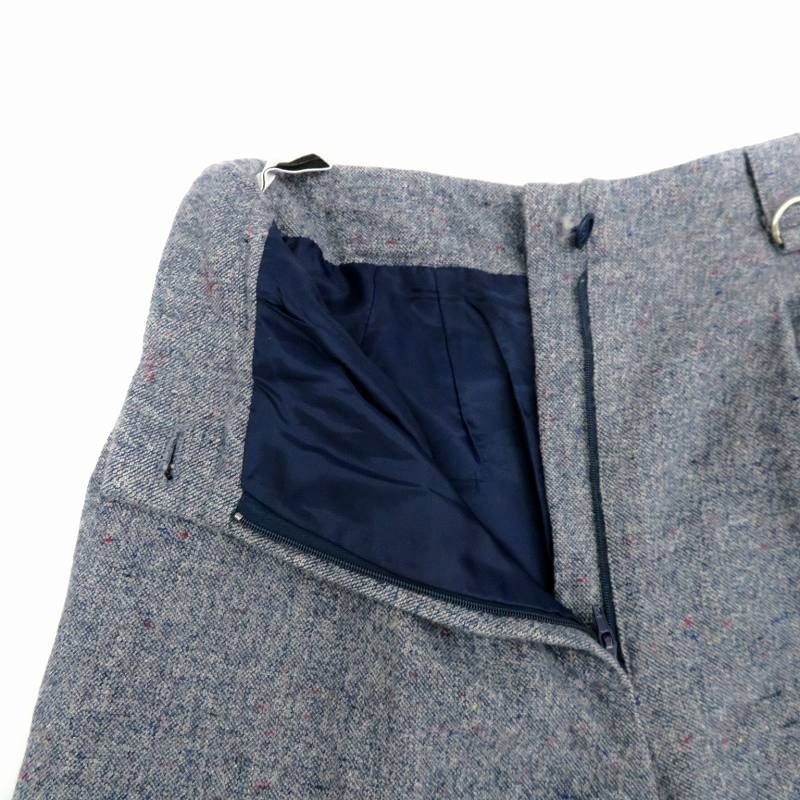 Christian DIOR Gaucho Pants Wide Pants Half Length M Navy HO8 - GY53