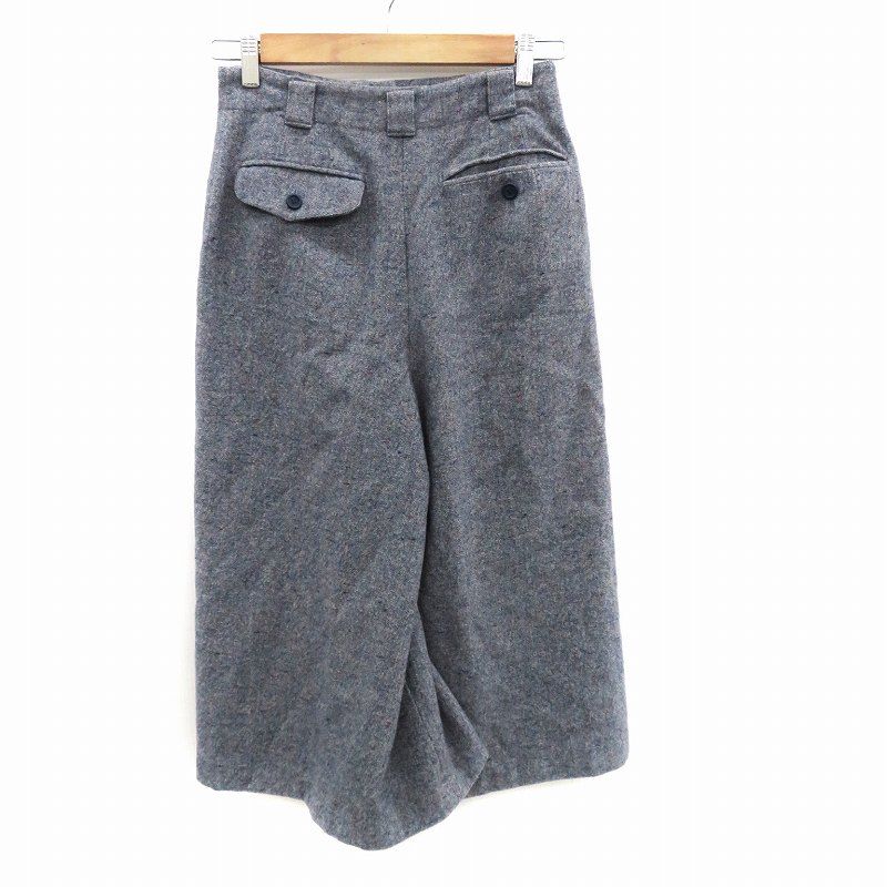 Christian DIOR Gaucho Pants Wide Pants Half Length M Navy HO8 - GY53