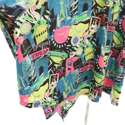 Balenciaga 20SS City Print Dress Long Total XS Black Multicolor DO - GY57