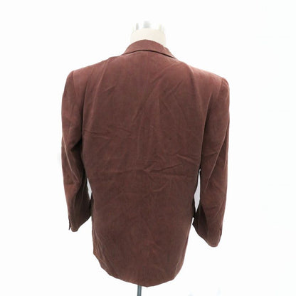 Christian DIOR Tailored Jacket Single Mid Length Fully Lined S Red Brown Red