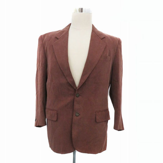 Christian DIOR Tailored Jacket Single Mid Length Fully Lined S Red Brown Red